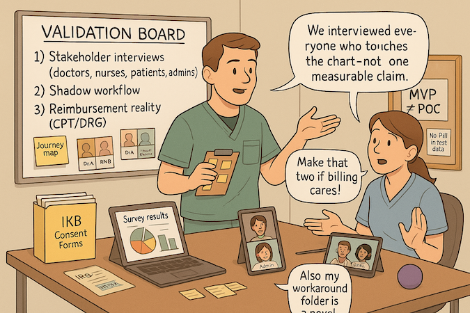 pre development validating your healthcare product idea