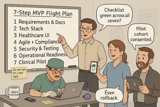 step by step healthcare MVP development process