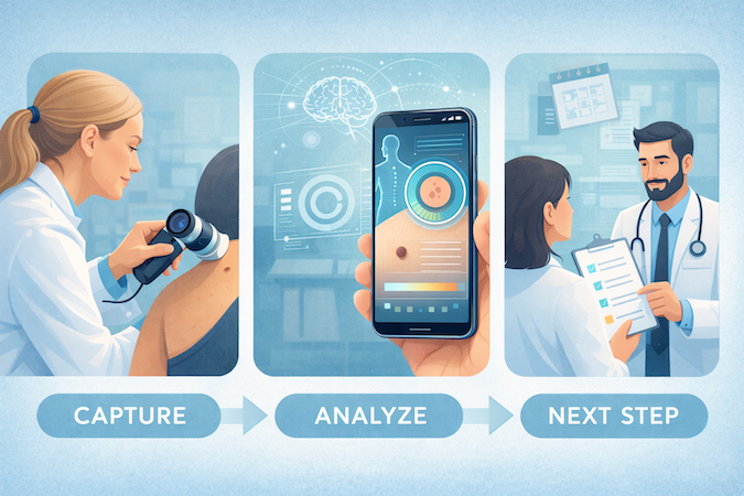 AI skin cancer detection app