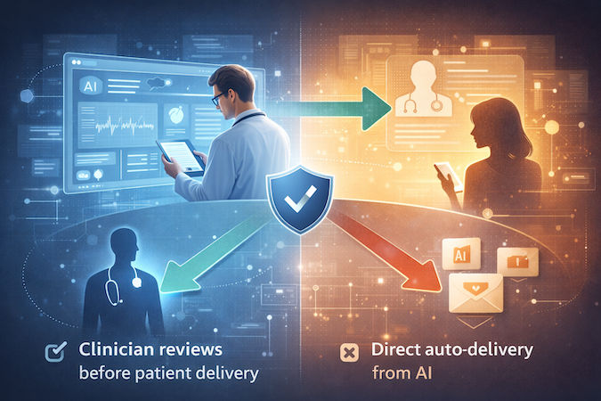 provider in the loop vs direct ai patient delivery