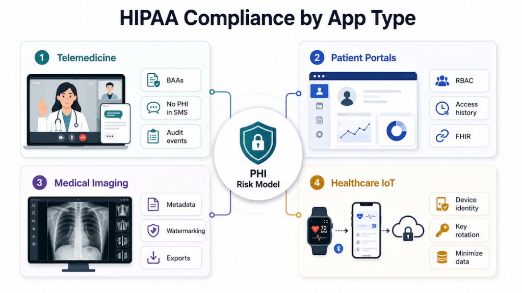 HIPAA Compliance by App Type