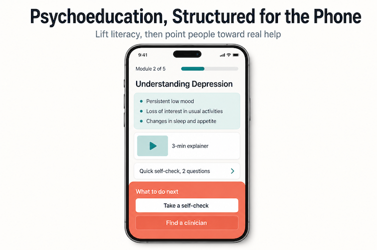 Psychoeducation Structured for the Phone